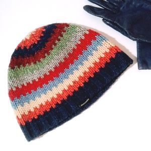 Vintage Abercrombie & Fitch Rainbow Beanie Unisex One Size